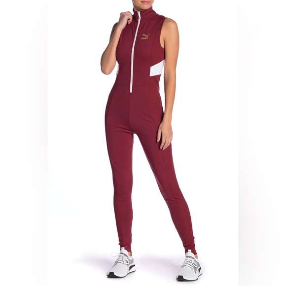 Puma Retro Ribbed Jumpsuit size M - Picture 1 of 16